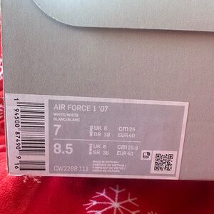 Selling white air forces. Used a few times only